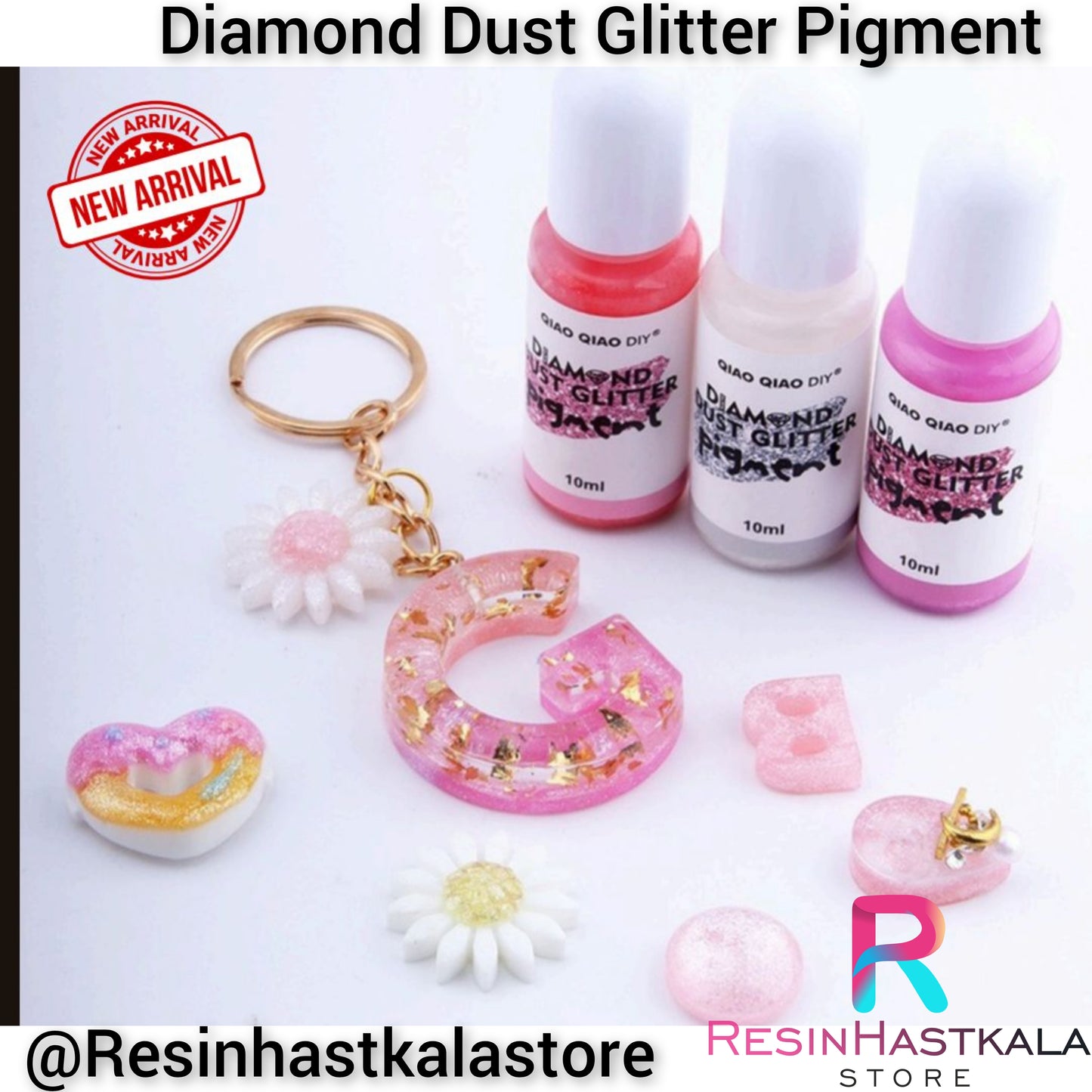 Diamond Dust Glitter Pigment - Set Of 24