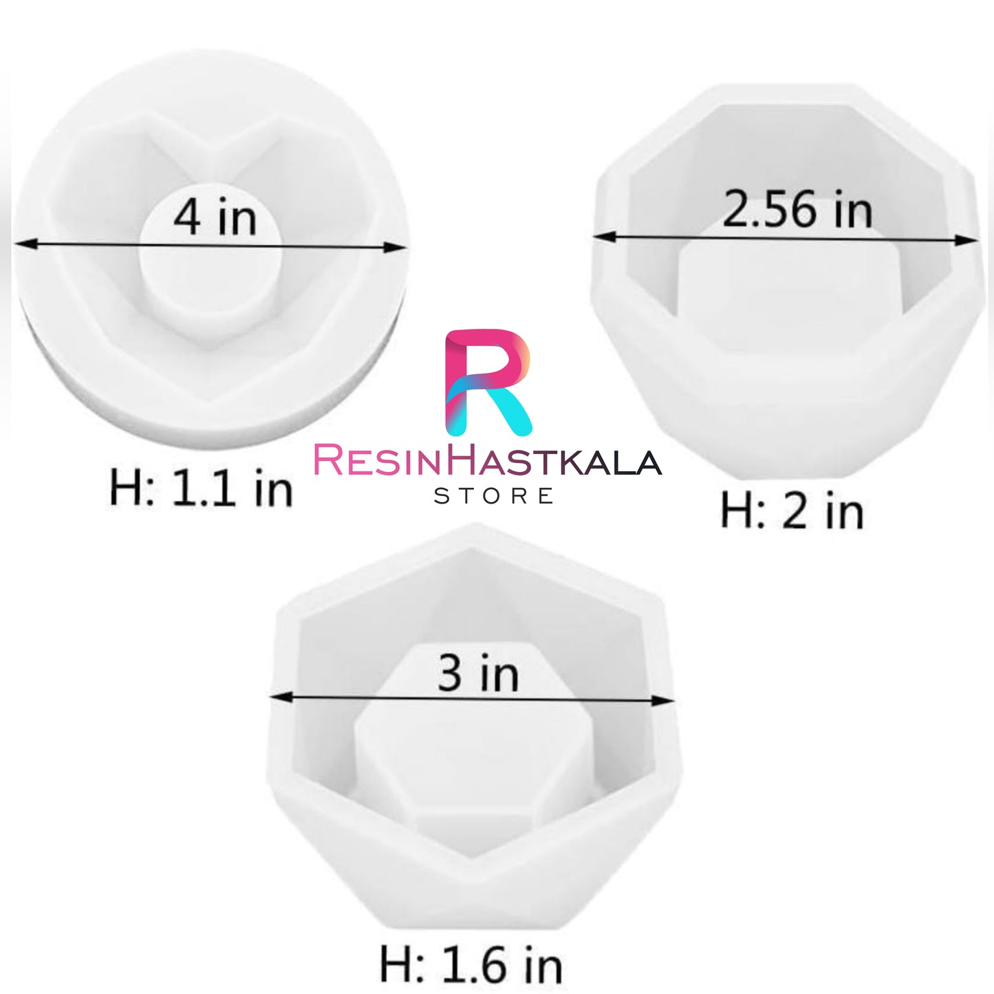 3 In 1 Planters And Tea Light Candle Holder Mould