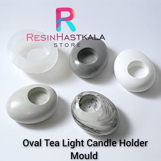 Oval Tea Light Candle Holder Mould