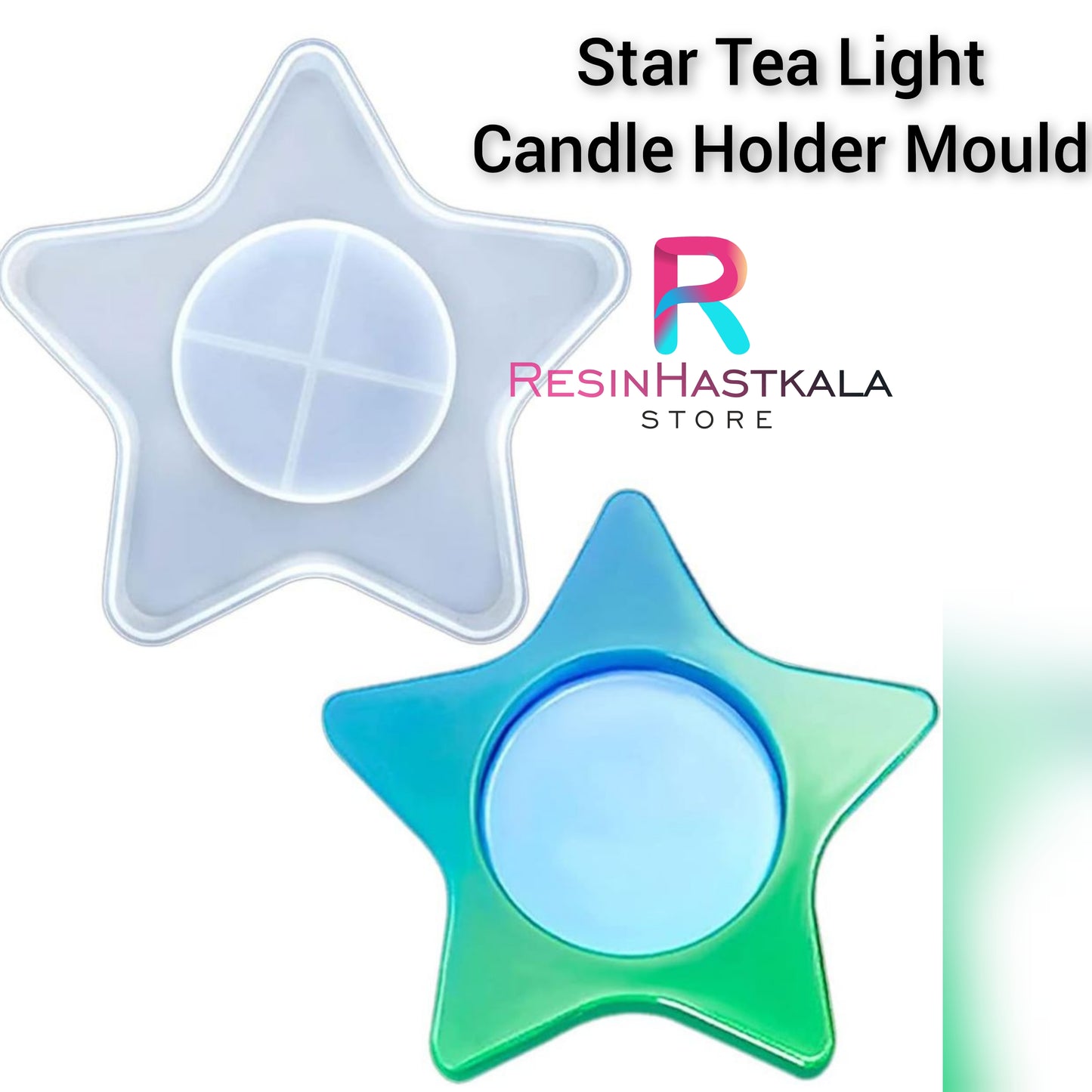 Star Tea Light Candle Holder Mould