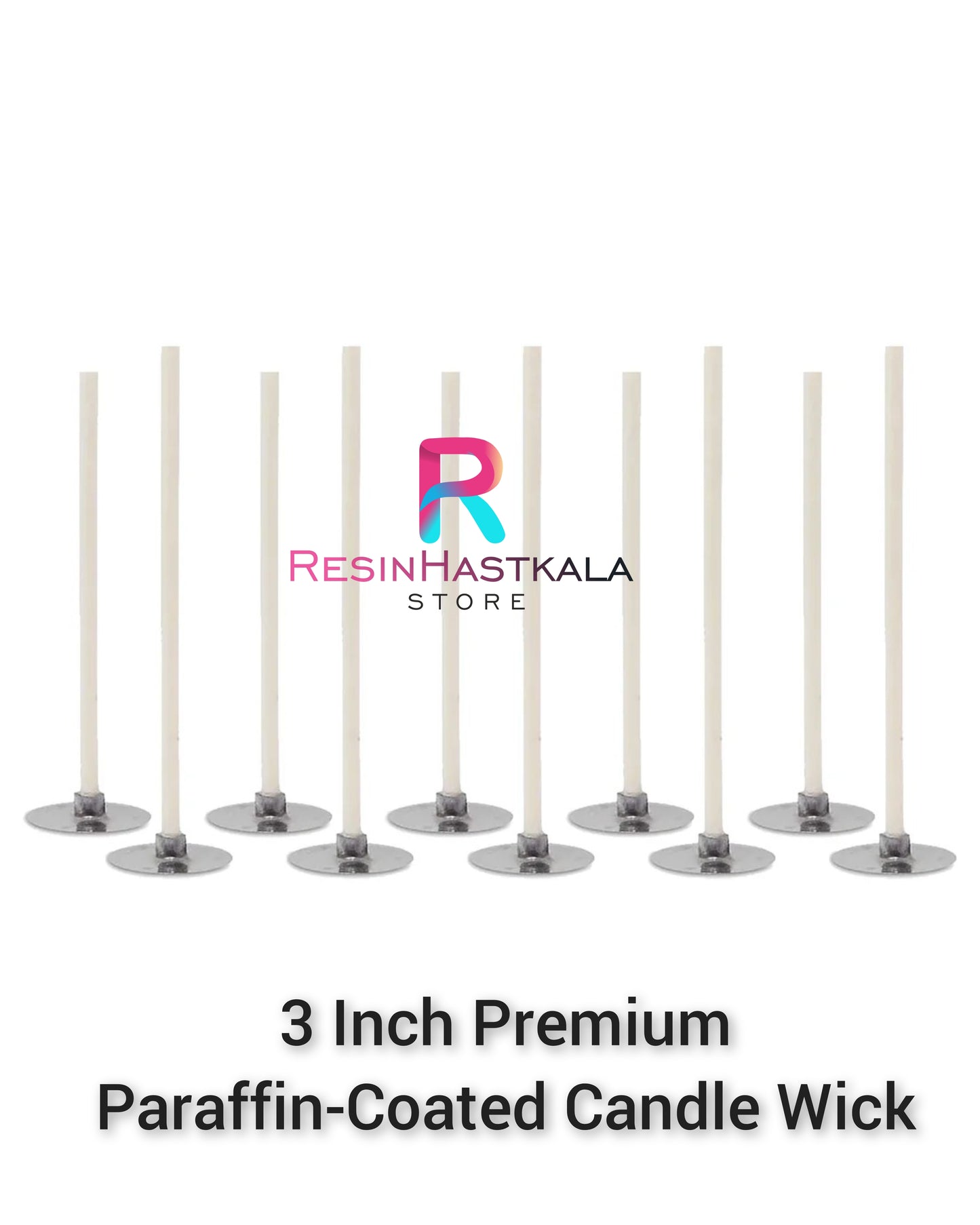 Premium Paraffin-Coated Candle Wick (100 Piece)