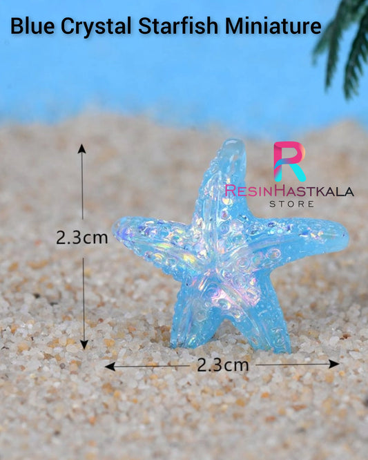 Blue Crystal Starfish Miniature