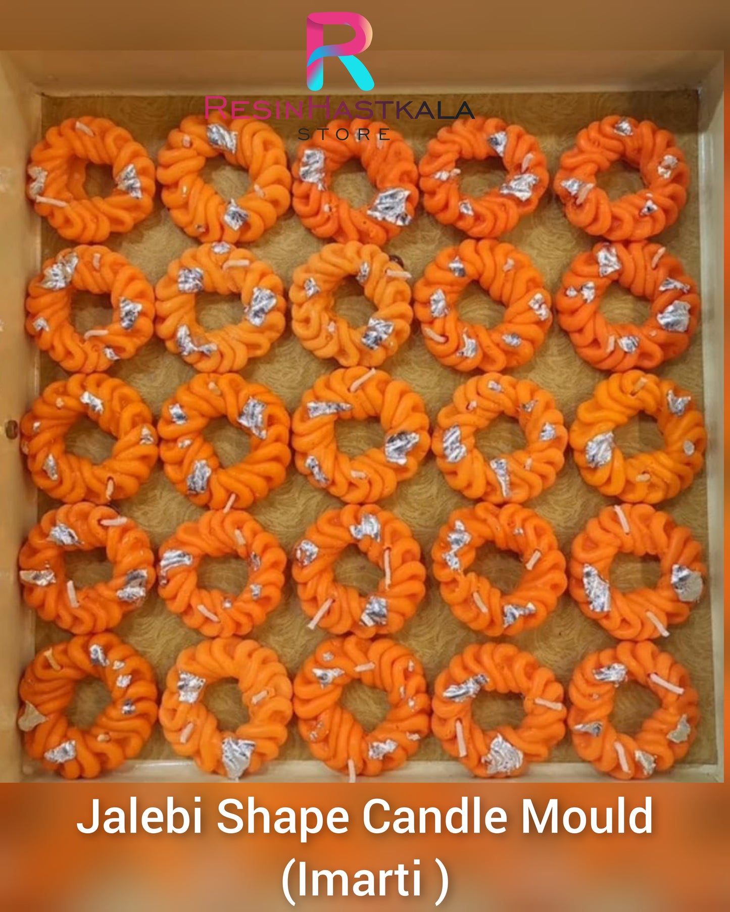 Jalebi Shape Candle Mould (Imarti)