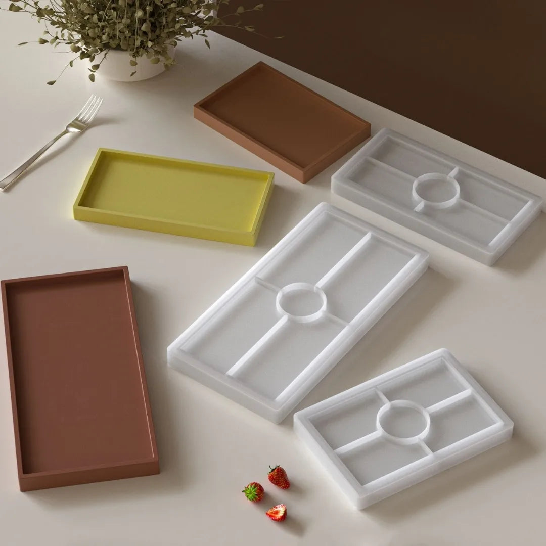 Large Rectangle Tray & Plate Mould – Resin, Jesmonite, Terra & Concrete