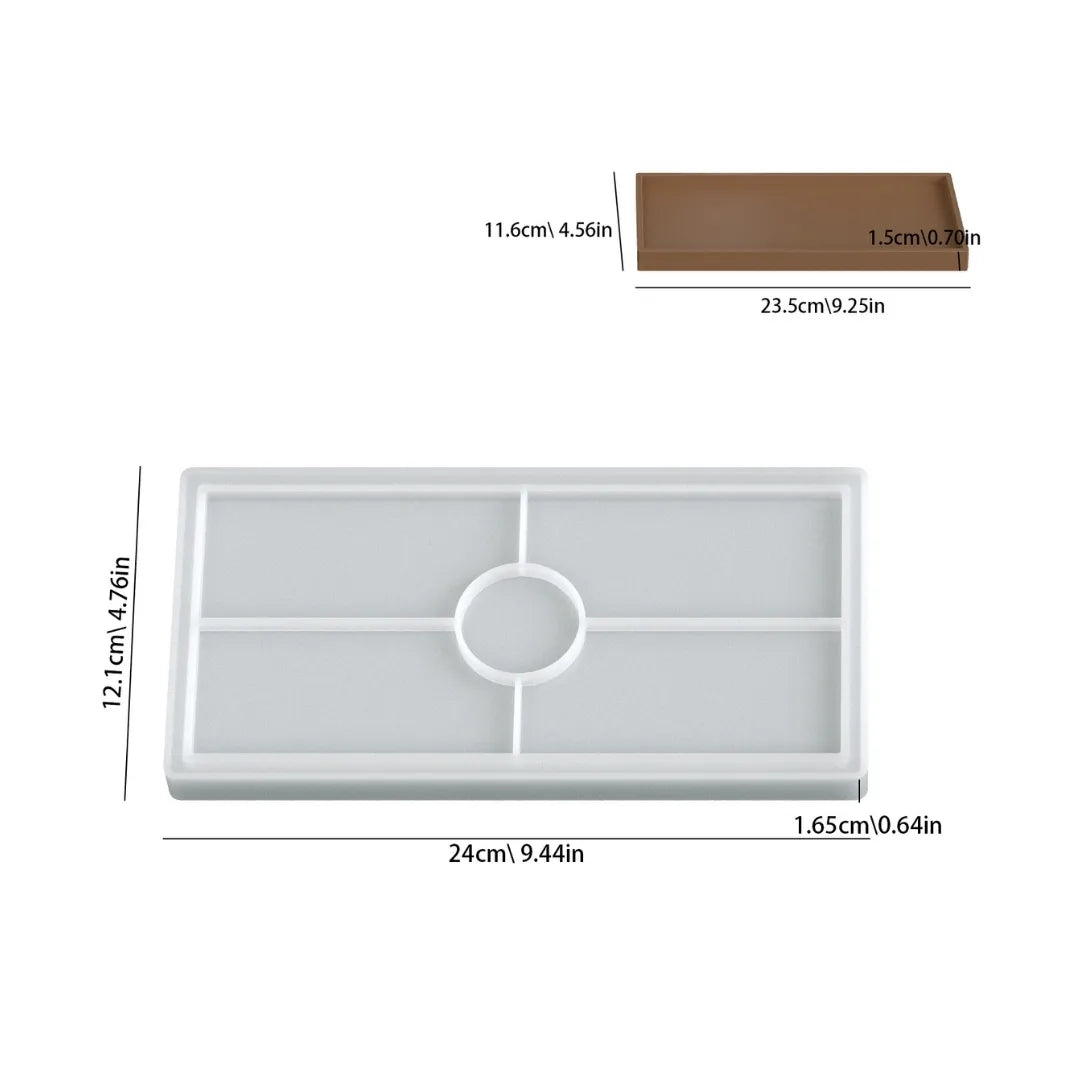 Large Rectangle Tray & Plate Mould – Resin, Jesmonite, Terra & Concrete