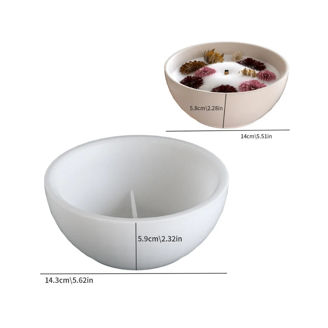 Large Round Bowl Mould for Resin, Jesmonite, Terra, Concrete & Candle