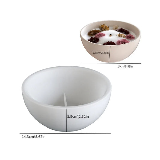 Large Round Bowl Mould for Resin, Jesmonite, Terra, Concrete & Candle