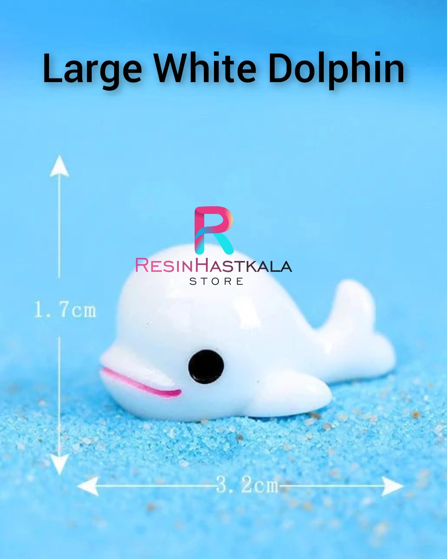 Large White Dolphin Miniature