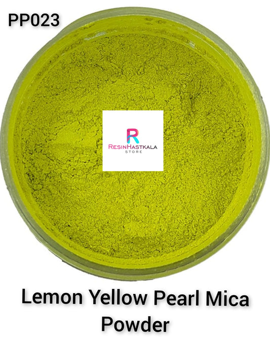 Lemon Yellow Mica Pearl Powder 20 Gram