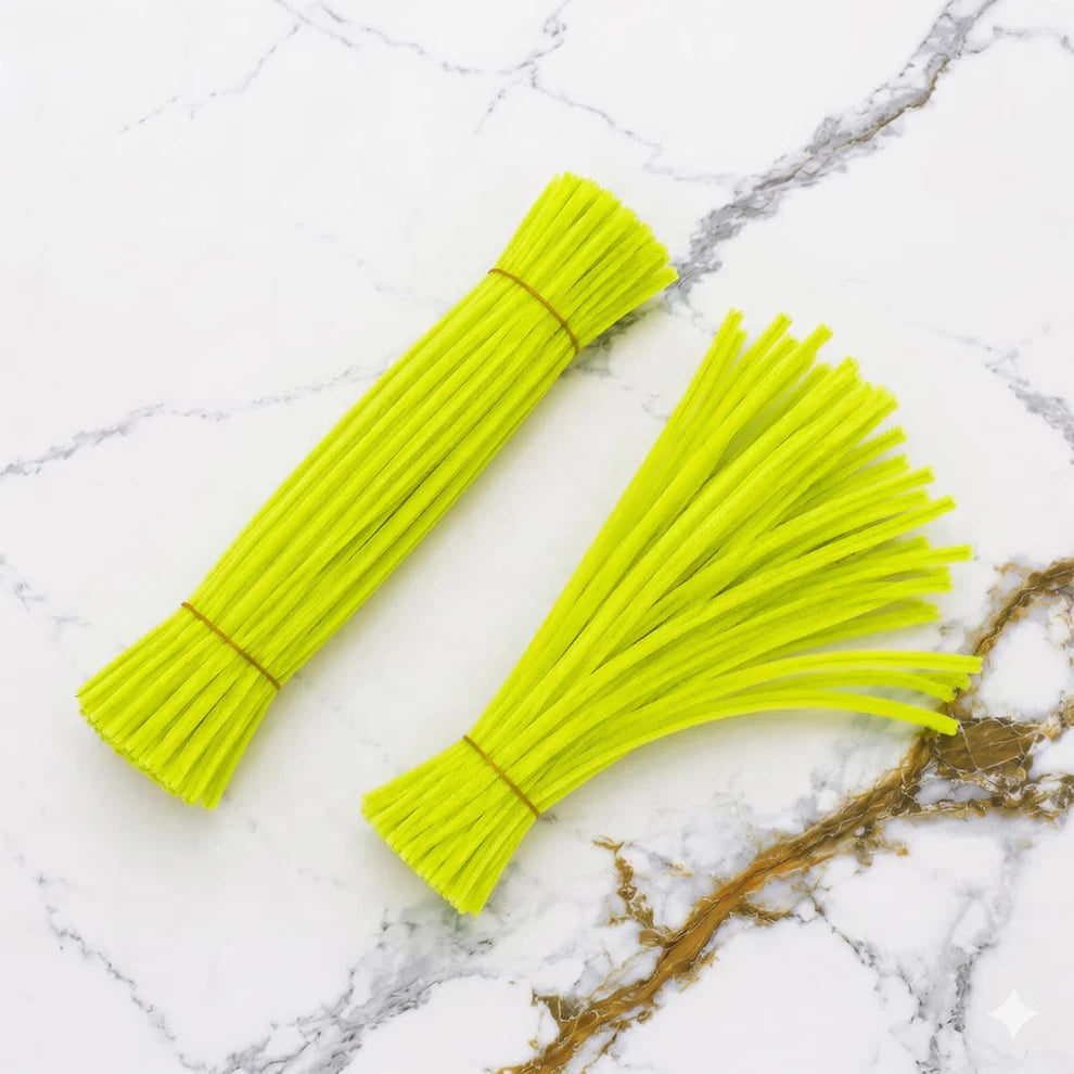 8 mm Premium Pipe Cleaners for Flower Making &  Diy Crafts Projects  – 100 Pcs (Approx.)