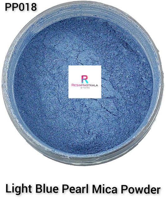 Light Blue Mica Pearl Powder 20 Gram