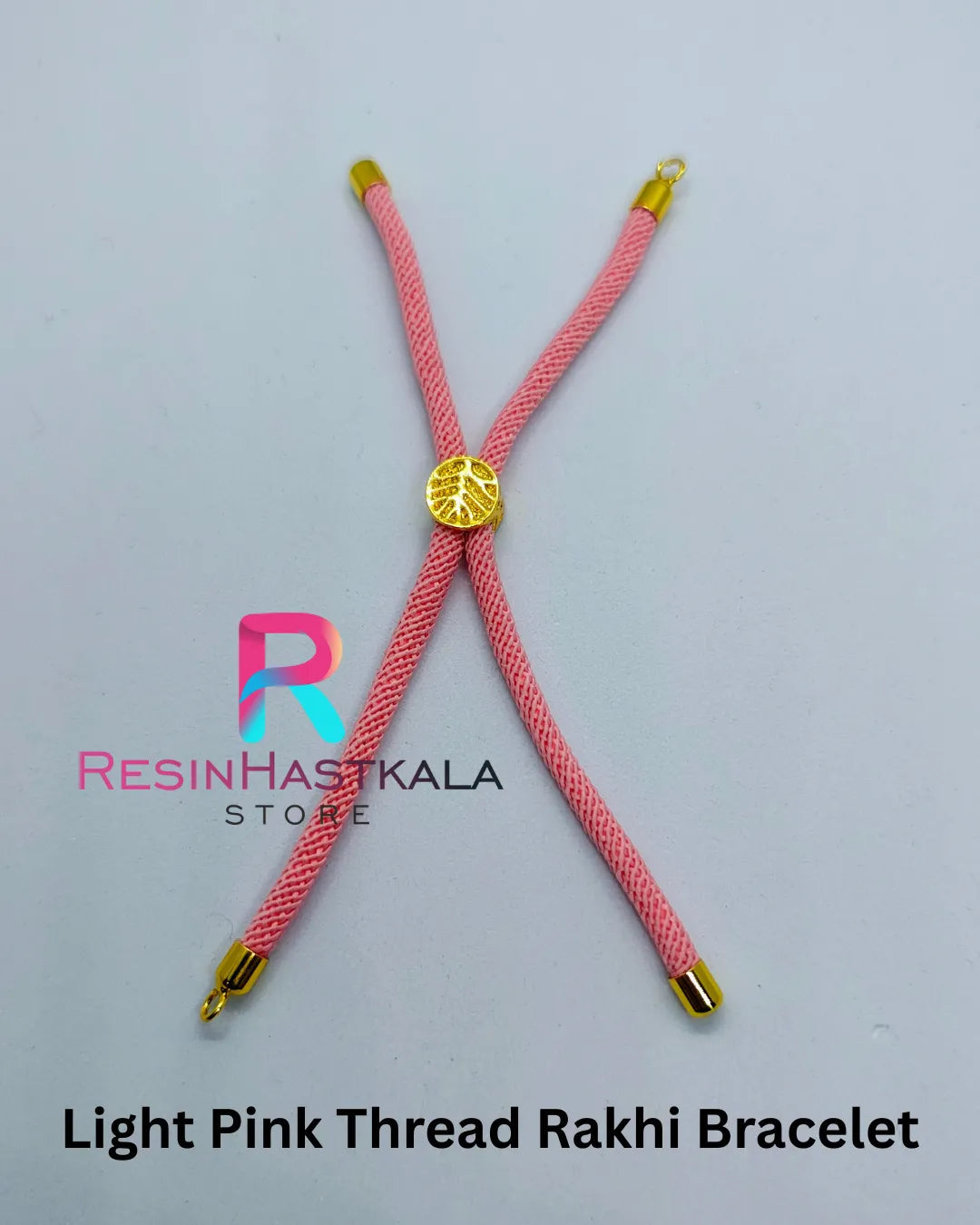 Light Pink Thread Rakhi Bracelet