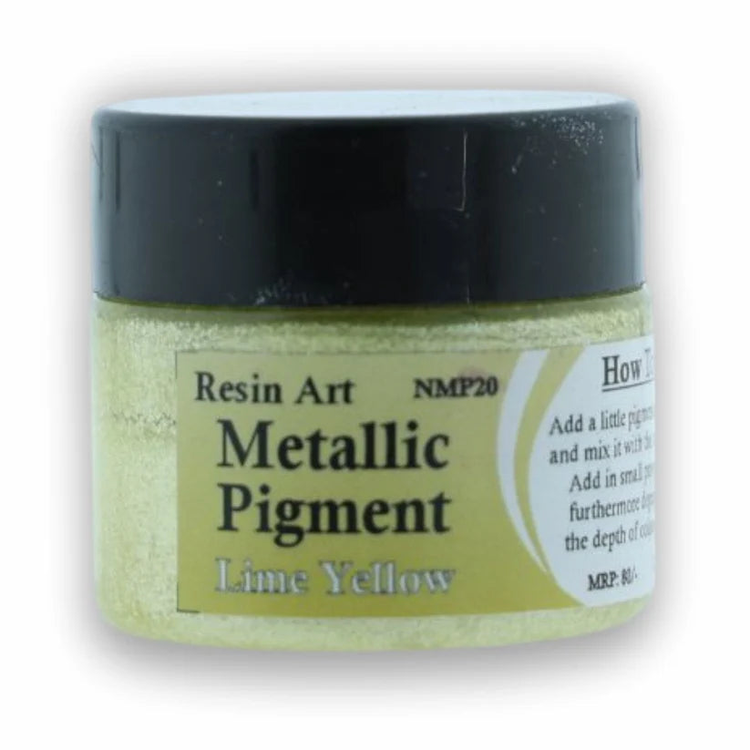 Lime Yellow Metallic Pigment (20 Gram)