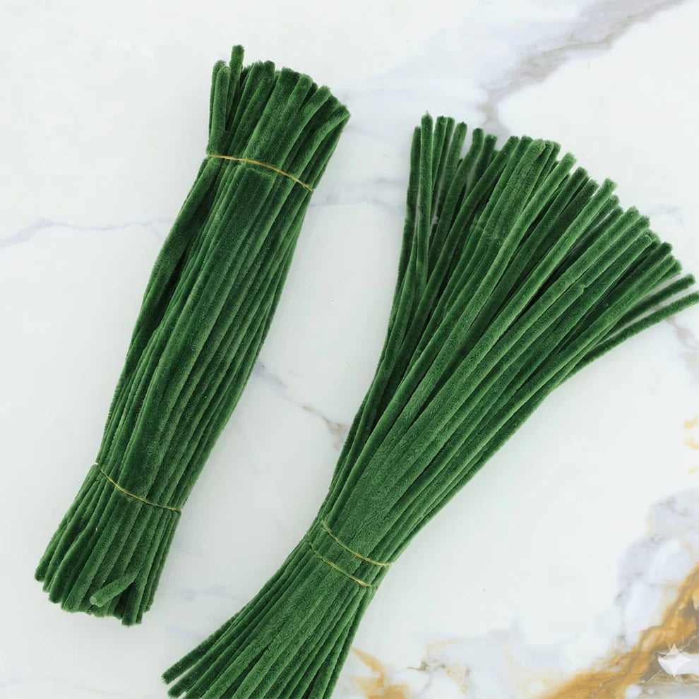 8 mm Premium Pipe Cleaners for Flower Making &  Diy Crafts Projects  – 100 Pcs (Approx.)