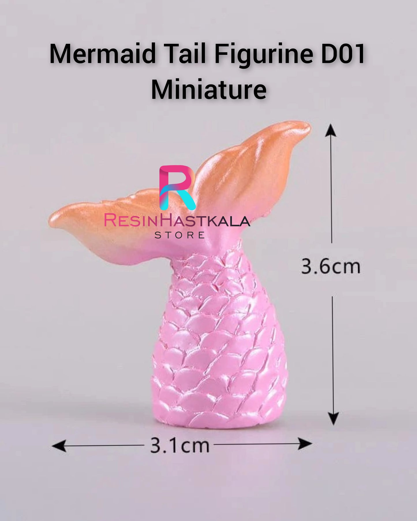 Mermaid Tail Figurine D01 Miniature