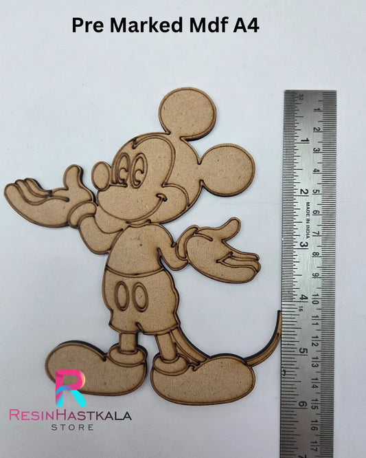 Mickey Mouse Pre Marked Mdf A4