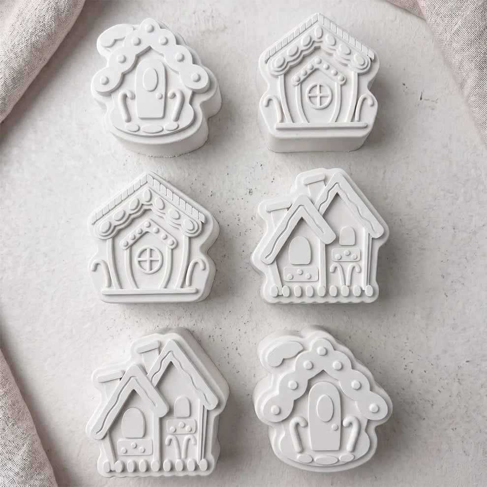 Mini Gingerbread House & Christmas Decor Silicone Mould for Resin, Soap, Chocolate, Cake Making