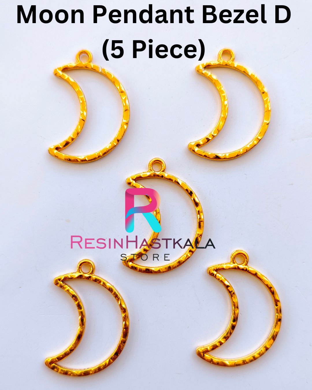 Moon Pendant Bezel D (5 Piece)
