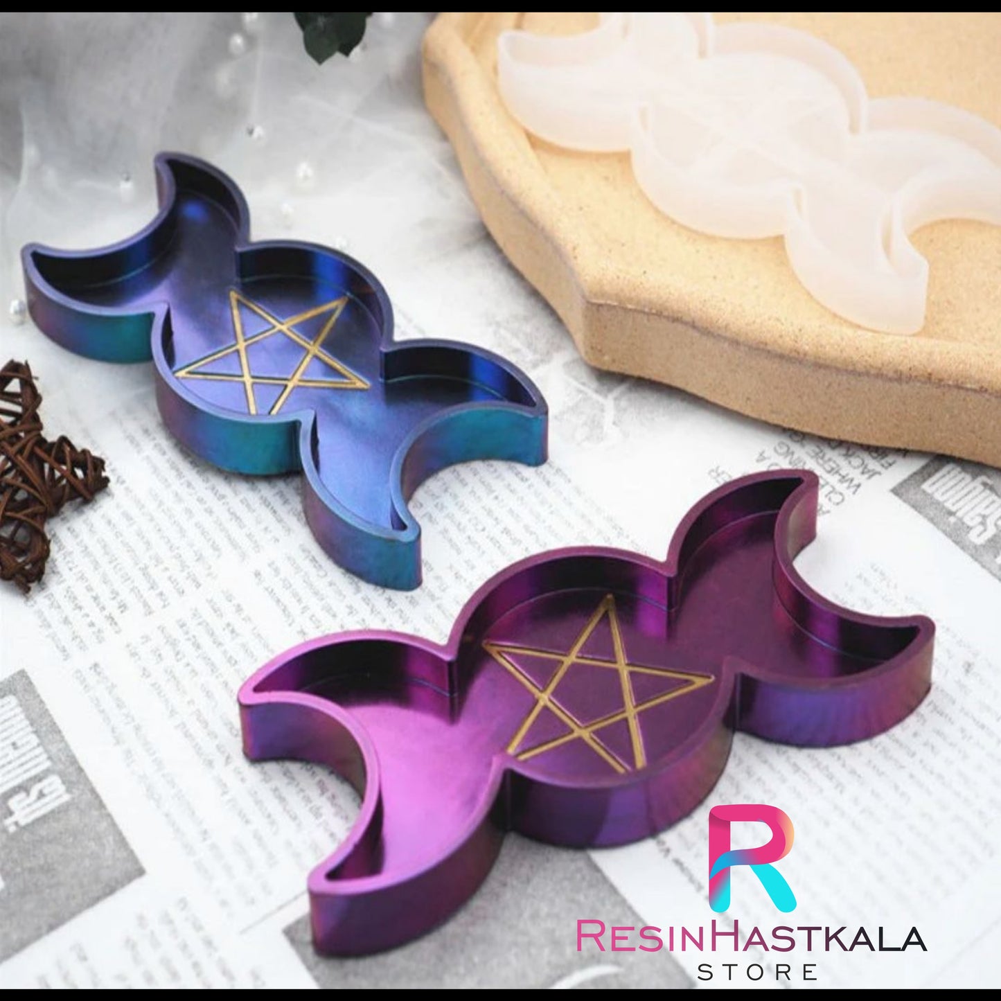 Moon Star Trinklet Tray Mould