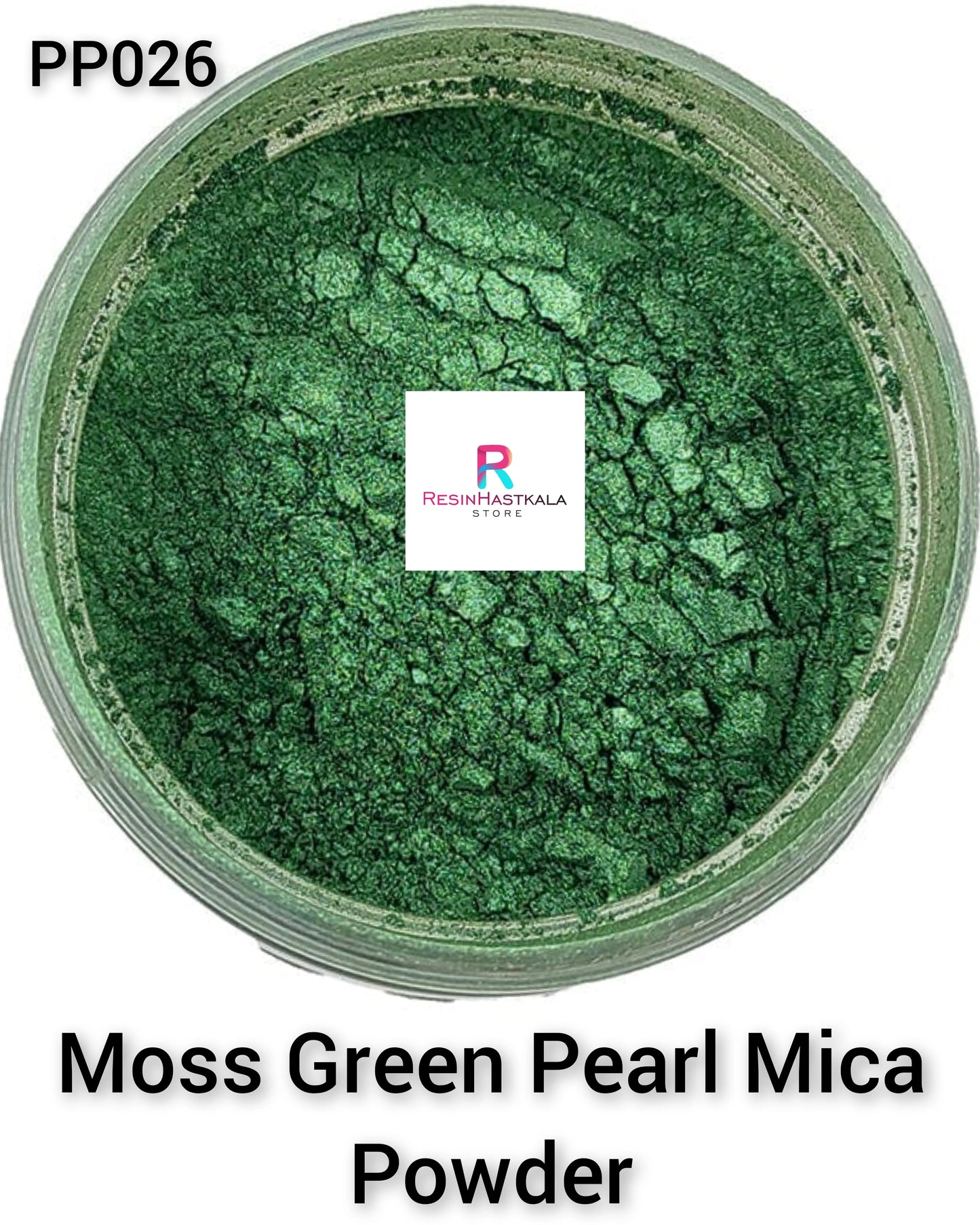 Moss Green Mica Pearl Powder 20 Gram