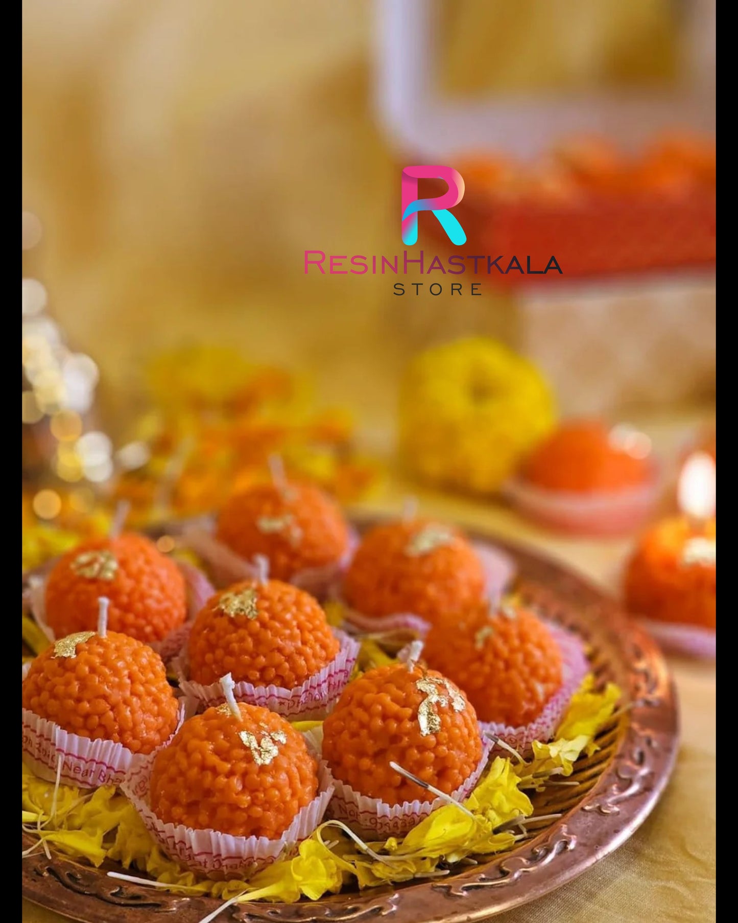 Motichoor Laduu Candle Mould