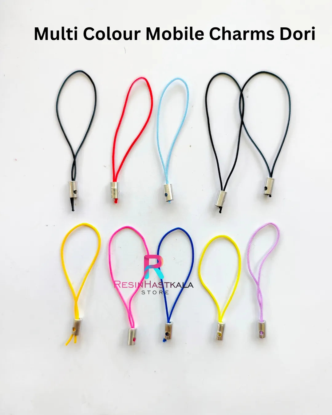 Multi Colour Mobile Charm Dori Thread (16 Piece)