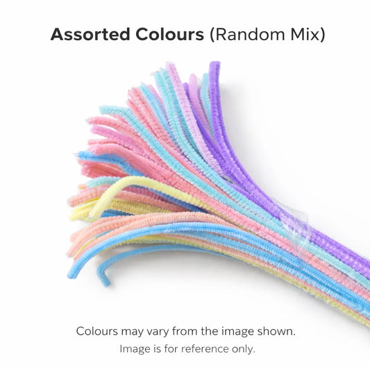 Multi Pastel Pipe Cleaner Regular Colour (100Pcs/Pack)