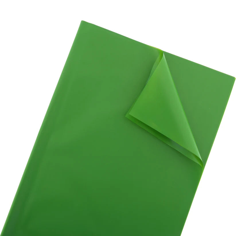 Olive Green Plain Color Bouquet Paper (5 Piece)