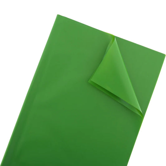 Olive Green Plain Colour Bouquet Wrapping Paper – 5 Sheets for Flower Bouquets, Pipe Cleaner Flowers & Gift Packing