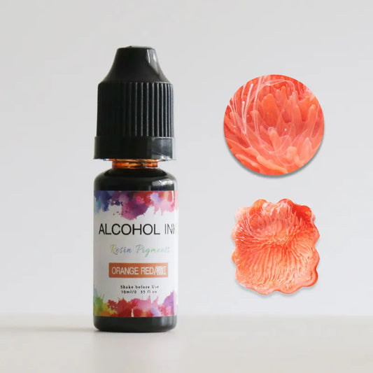 Orange Red 3D Alcohol Ink Single Colours (10 Ml)
