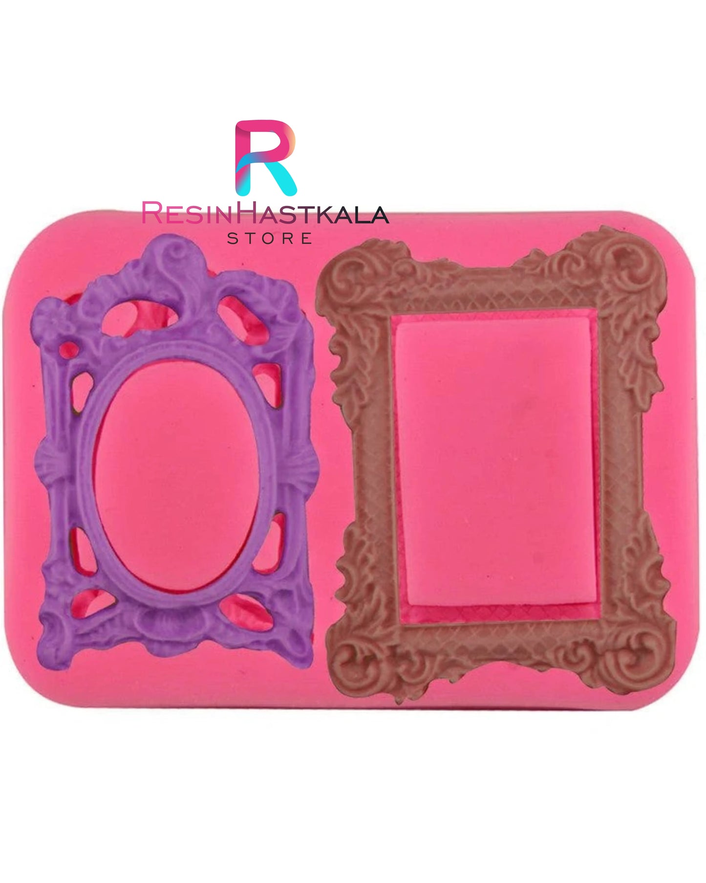 Oval & Rectangle Mini Vintage Frame Handmade Mould