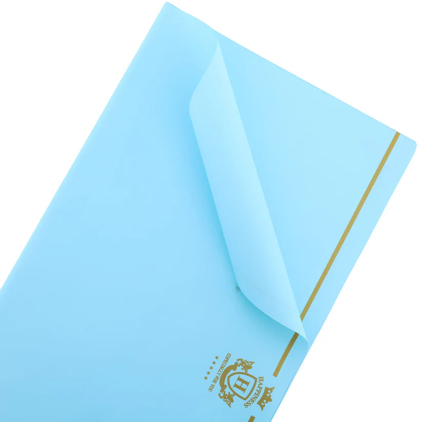 Pale Turquoist Plain Color Bouquet Paper (5 Piece)
