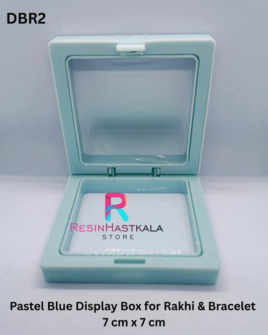 Pastel Blue Display Box for Rakhi & Bracelet & Jewellery (7 cm x 7 cm)
