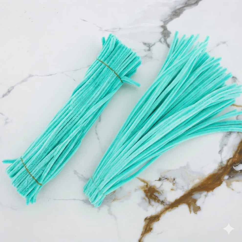 8 mm Premium Pipe Cleaners for Flower Making &  Diy Crafts Projects  – 100 Pcs (Approx.)