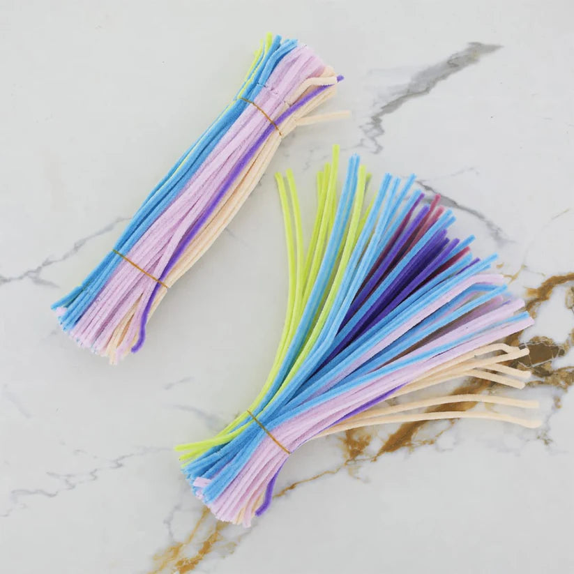 8 mm Premium Pipe Cleaners for Flower Making &  Diy Crafts Projects  – 100 Pcs (Approx.)