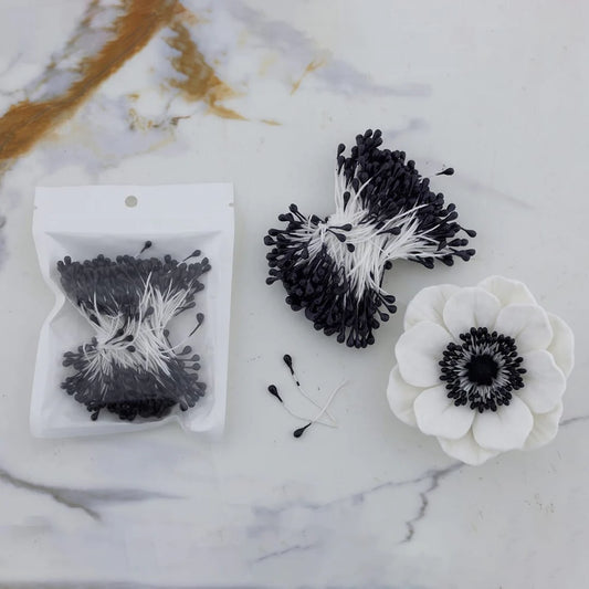 Pearl Black IMP Pollen for Artificial Flowers & Pipe Cleaner Flowers