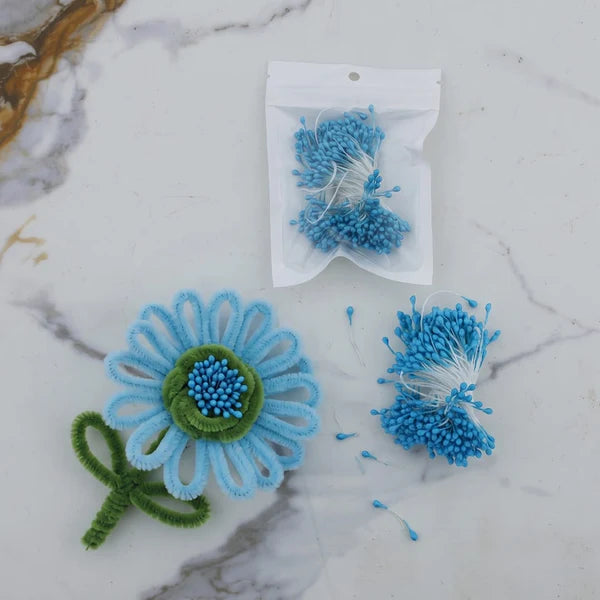 Pearl Blue IMP Pollen for Artificial Flowers & Pipe Cleaner Flowers