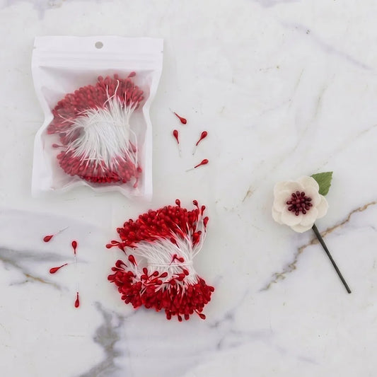Pearl Red IMP Pollen for Artificial Flowers & Pipe Cleaner Flowers