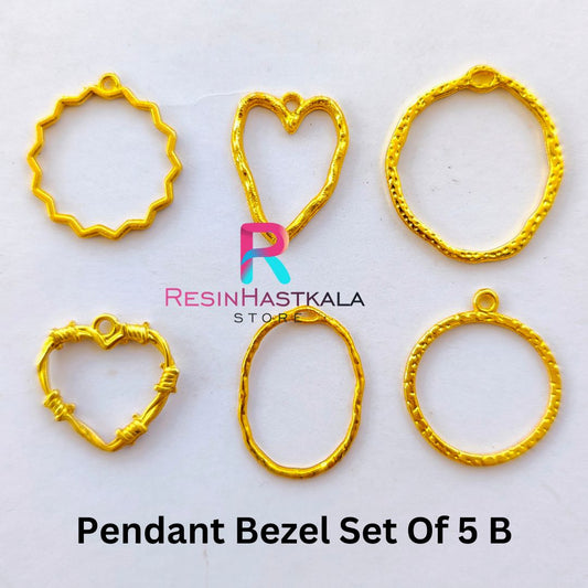 Pendant Bezel Set Of 5 B