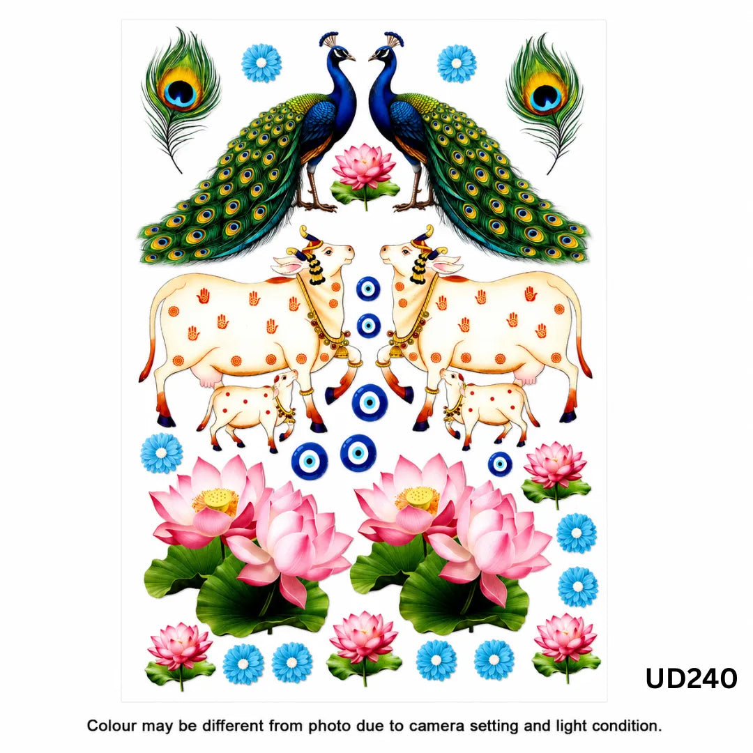 Pichwai UV DTF Sticker – A6 Size (UD240)