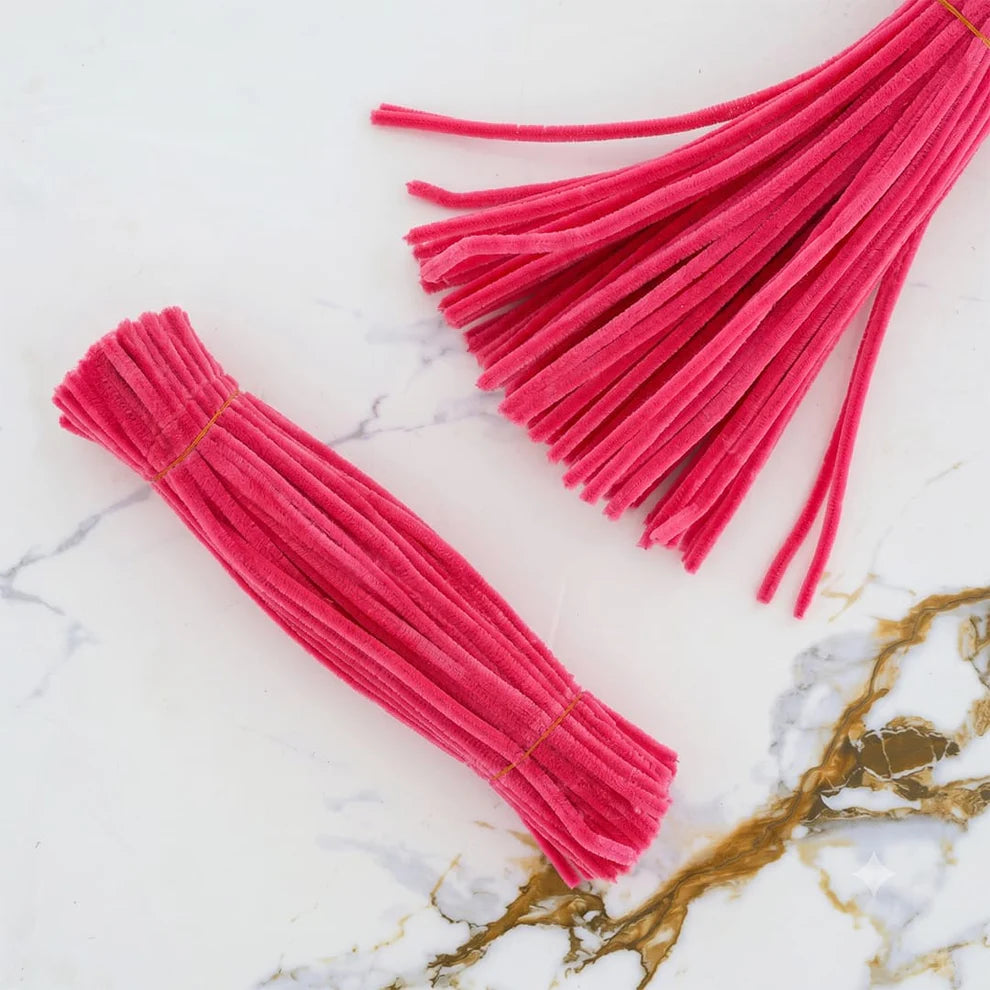 8 mm Premium Pipe Cleaners for Flower Making &  Diy Crafts Projects  – 100 Pcs (Approx.)