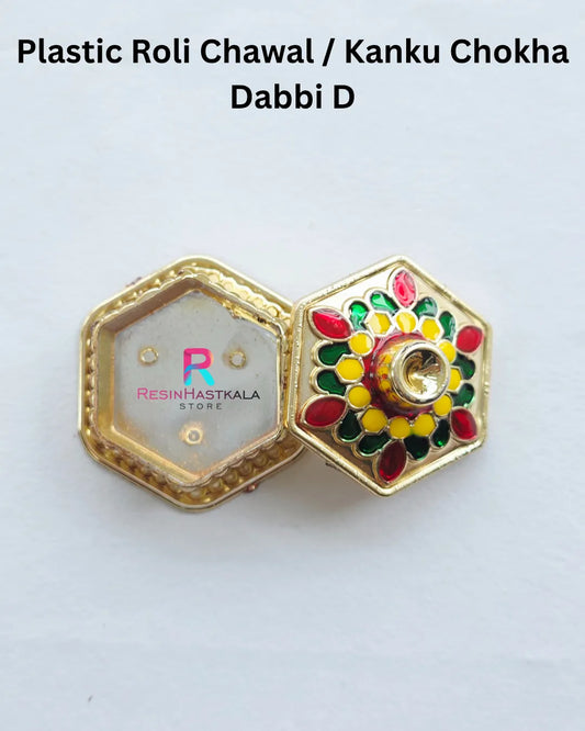 Plastic Roli Chawal / Kanku Chokha Dabbi D