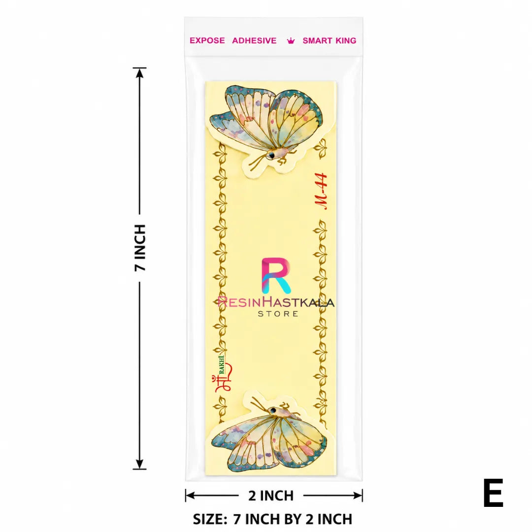 Premium 3D Rakhi Packing Cards with Plastic Bag (E)