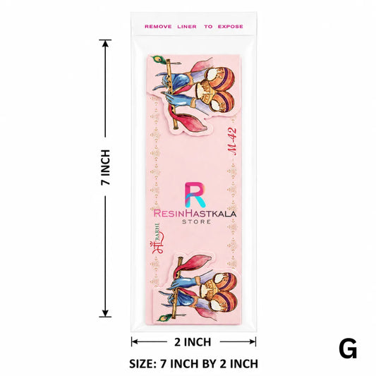 Premium 3D Rakhi Packing Cards with Plastic Bag (G)