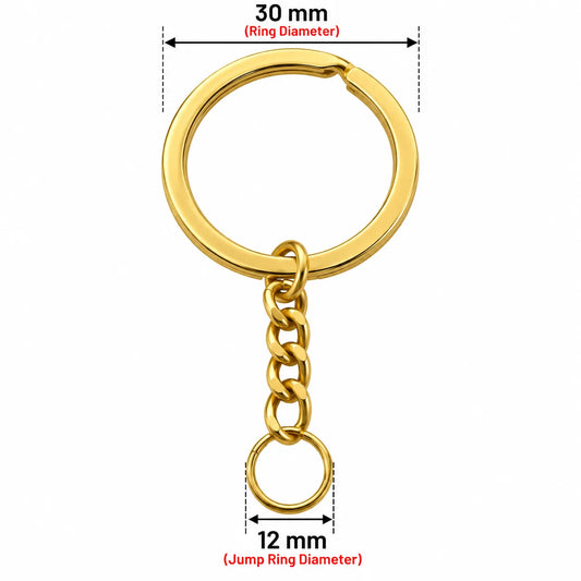 Premium Gold Keychain Ring