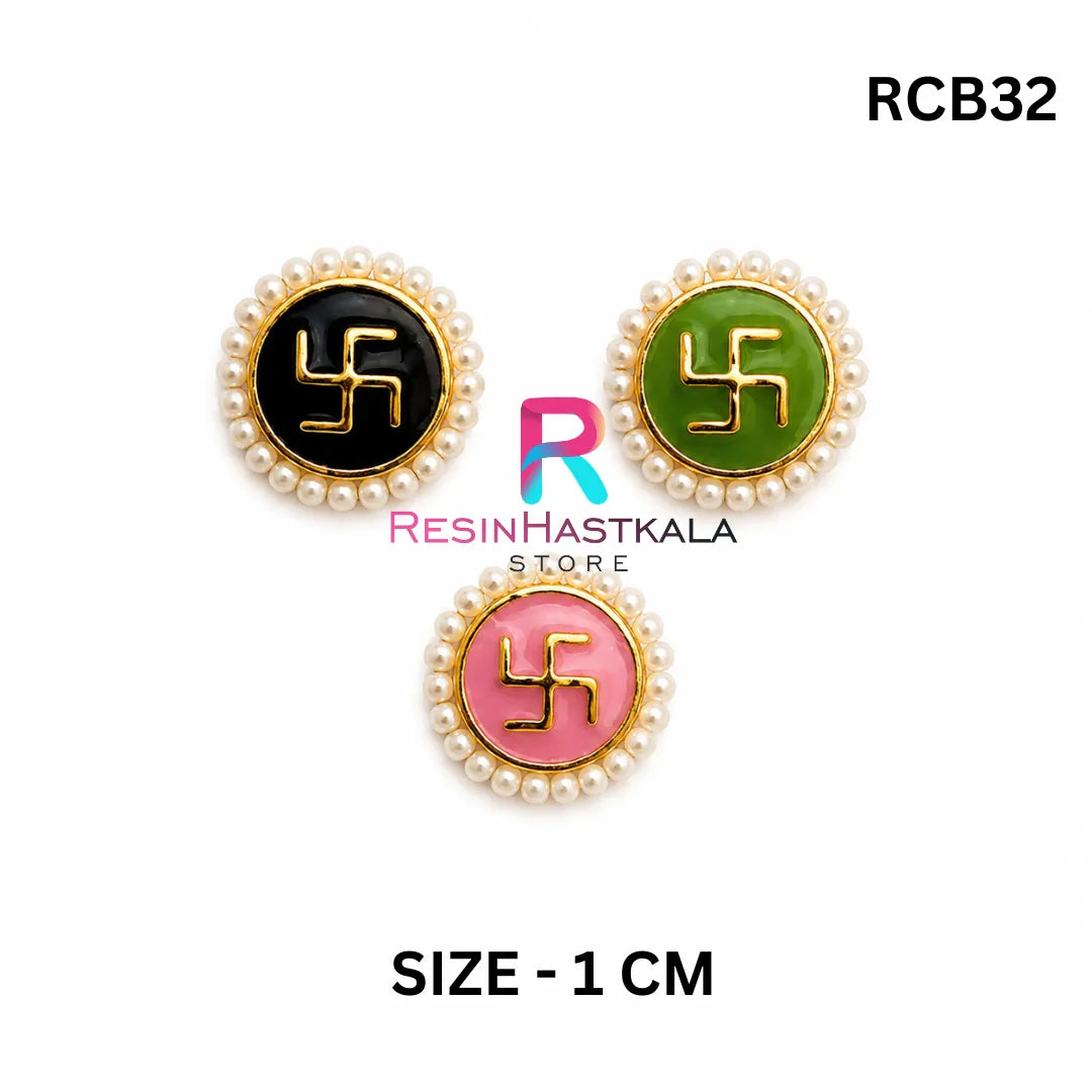 Rakhi Charm With Jacomoti Set Of 4 (RCB32)