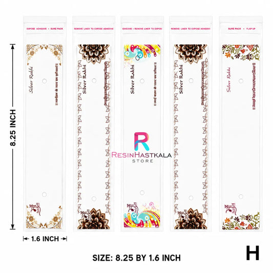 Rakhi Packing Cards with Plastic Bag (H)