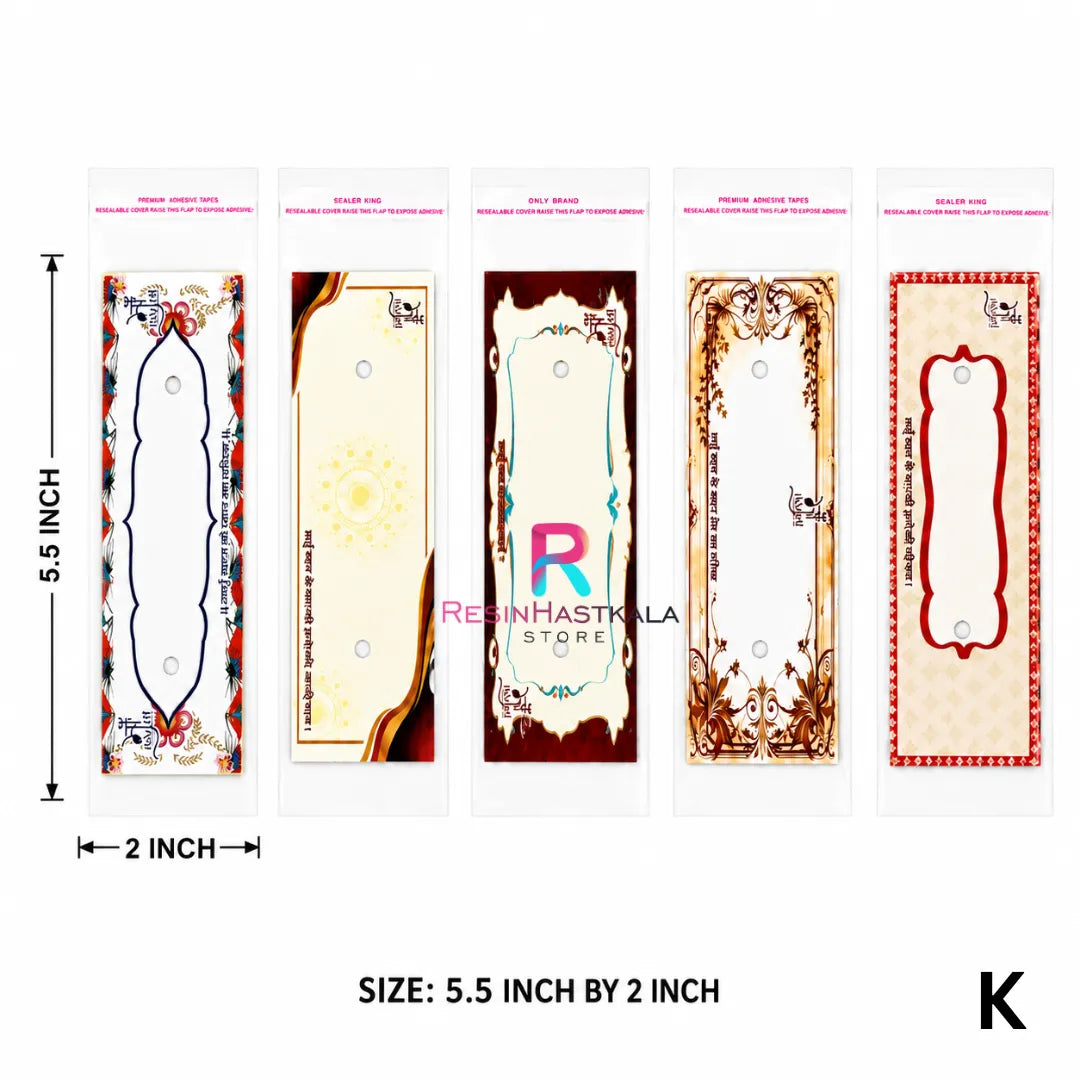 Rakhi Packing Cards with Plastic Bag (K)
