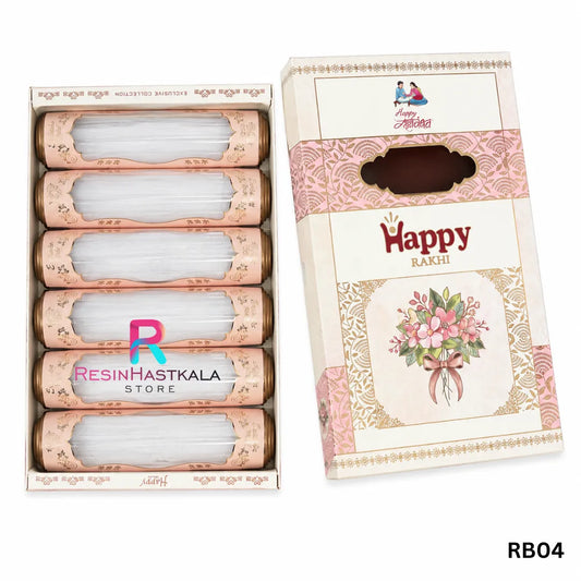 Rakhi Plastic Box Packing (RB04) – 6 Box Set for Rakhi Packaging