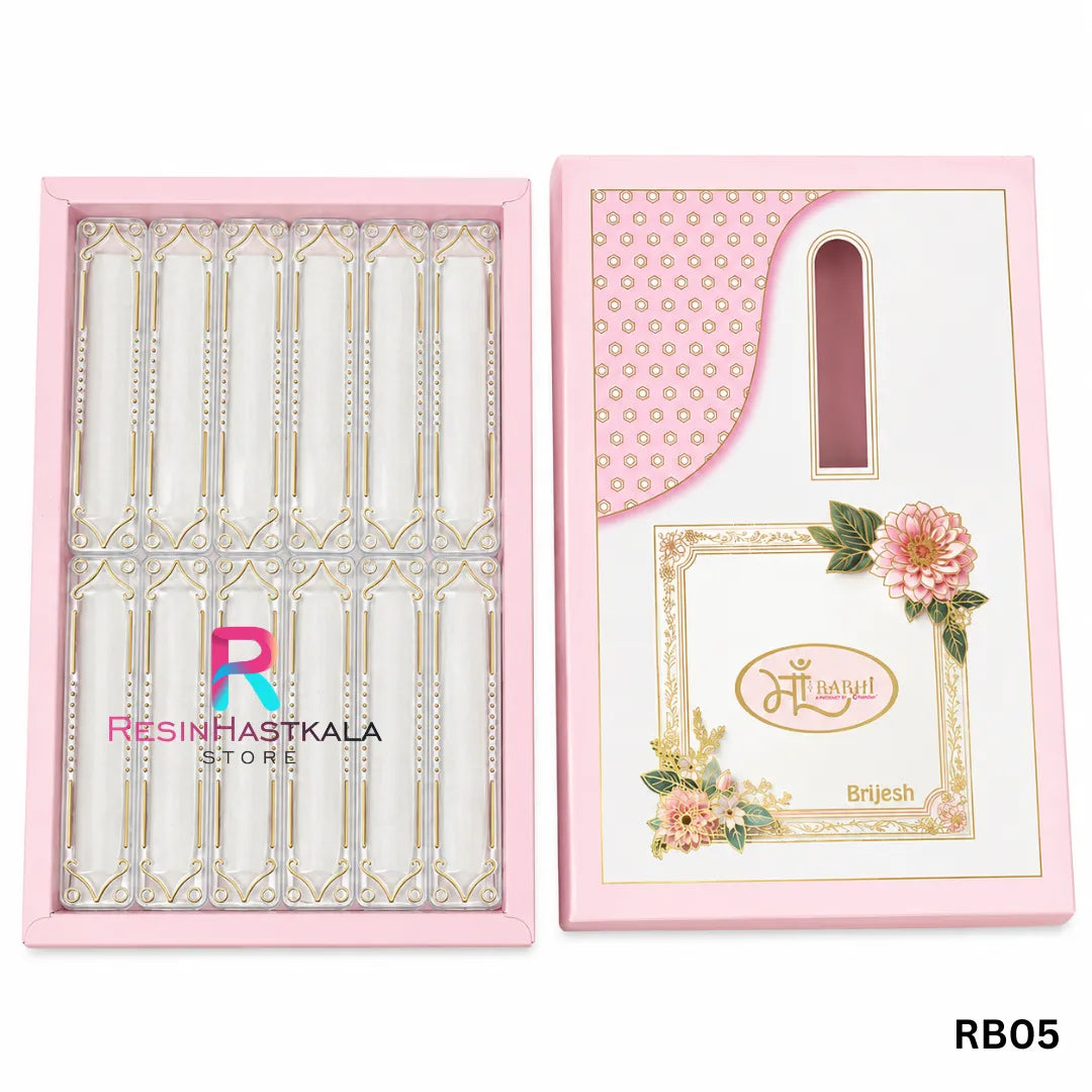 Rakhi Plastic Box Packing (RB05) – 12 Box Set for Rakhi Packaging
